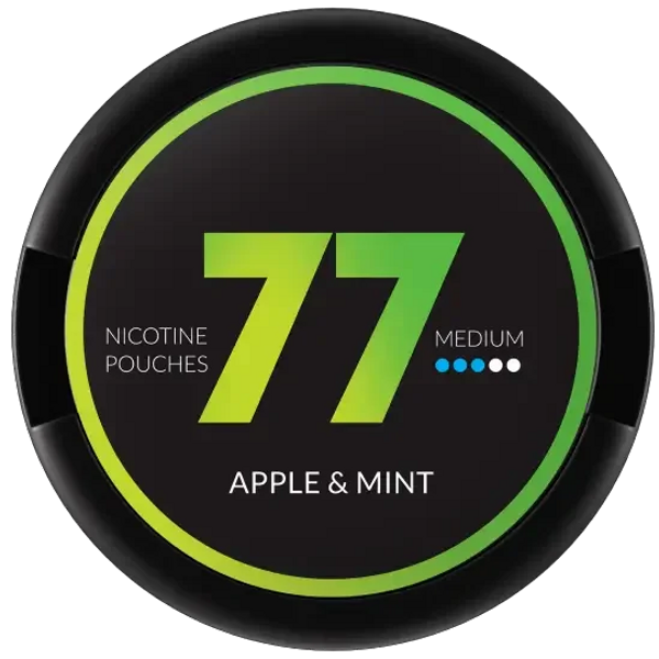 77 77 Apple & Mint Medium nikotino maišeliai