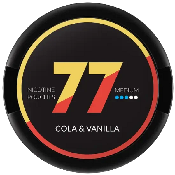 77 77 Cola & Vanilla Medium nikotinpåsar
