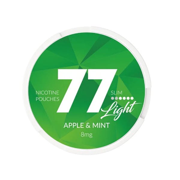 77 77 Apple & Mint Light Slim 4mg nikotino maišeliai
