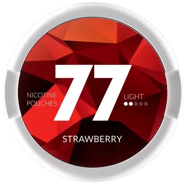 77 77 Strawberry Light nikotino maišeliai