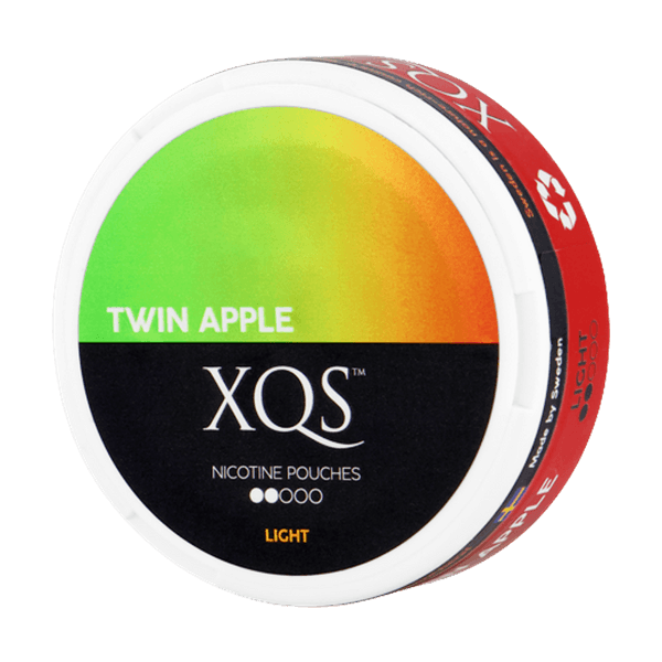 XQS Twin Apple Light nikotino maišeliai