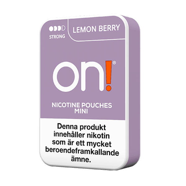 on! Lemon Berry Strong 6mg nikotinportioner