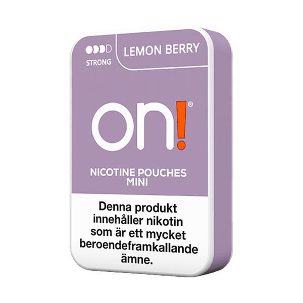 on! Lemon Berry Strong 6mg nikotinportioner