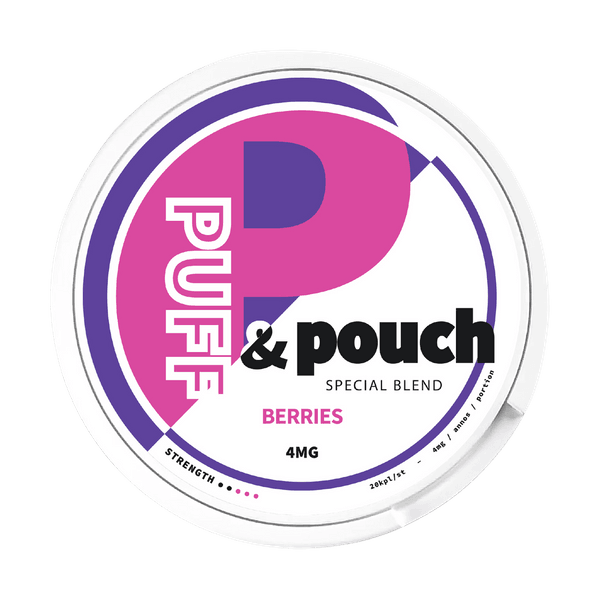 Puff and Pouch Berries 4mg nicotine pouches