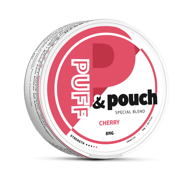 Puff and Pouch Cherry 8mg nicotine pouches