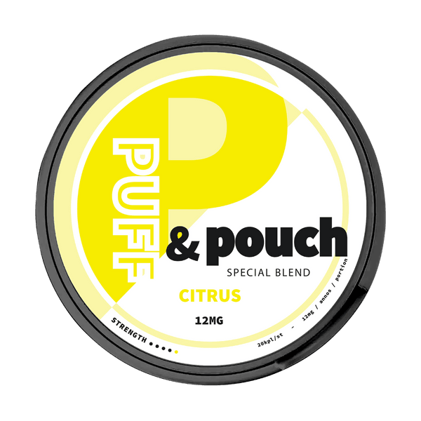 Puff and Pouch Citrus strong 12mg Snus