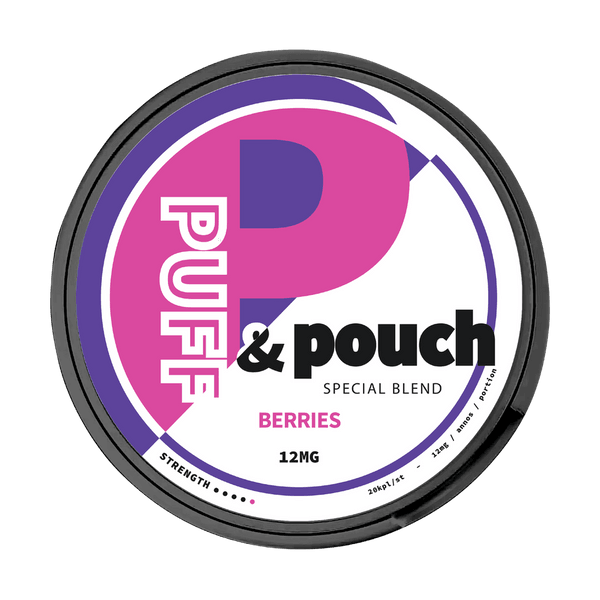 Pochette di nicotina Puff and Pouch Berries strong 12mg