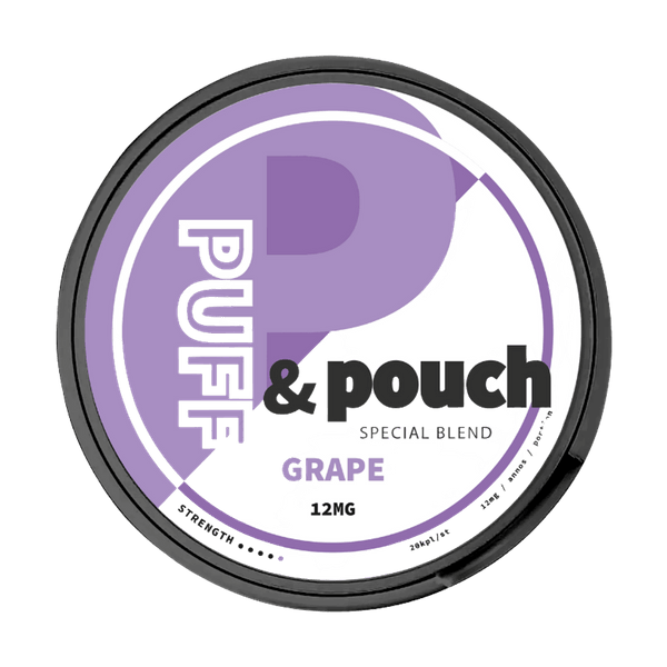 Puff and Pouch Grape strong 12mg nikotīna spilventiņi