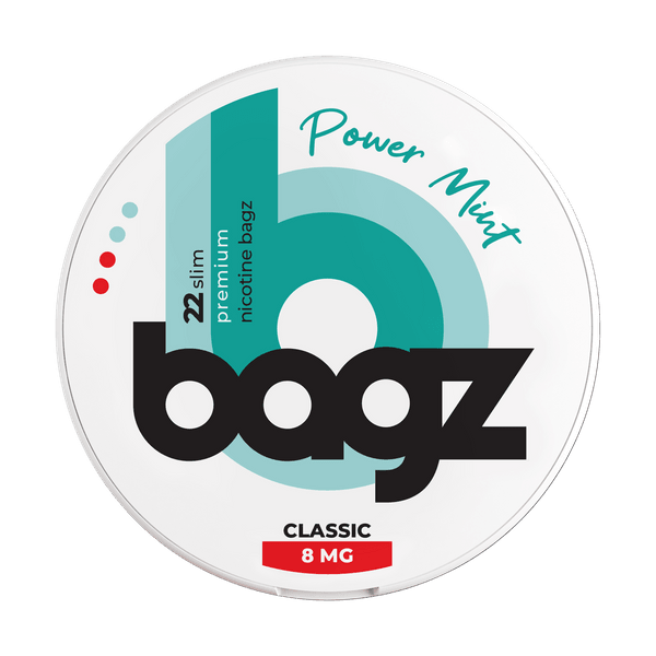 Bagz Bagz Power Mint 8mg nikotino maišeliai