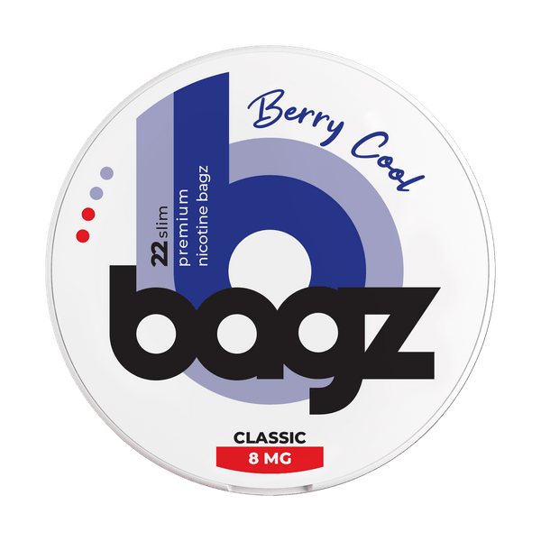 Bagz Bagz Berry Cool 8mg nikotino maišeliai