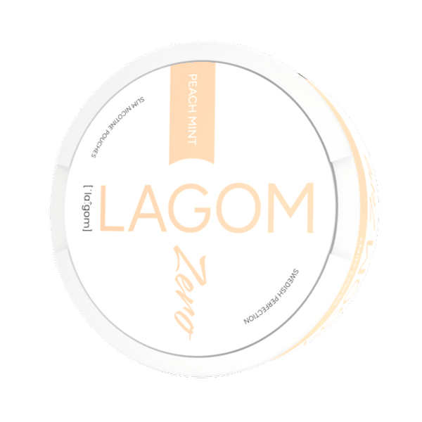 LAGOM Lagom Peach Mint Zero Nicotine Free Nikotinbeutel