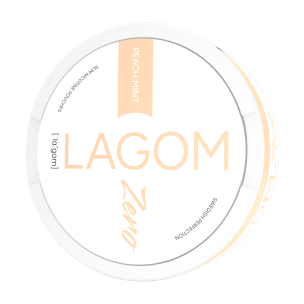 Pouches de nicotina LAGOM Lagom Peach Mint Zero Nicotine Free