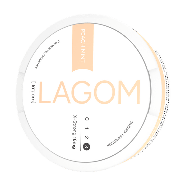 LAGOM Lagom Peach Mint 16mg nikotino maišeliai