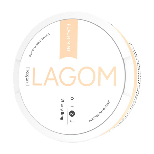 LAGOM Lagom Peach Mint 8mg nikotino maišeliai