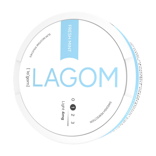 LAGOM Fresh Mint Light 4mg nikotínové vrecúška