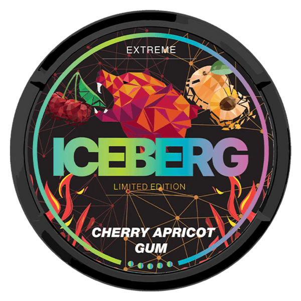 ICEBERG Cherry Apricot Gum Extreme nikotinposer