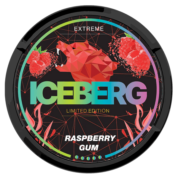 ICEBERG Raspberry Gum Extreme nikotino maišeliai