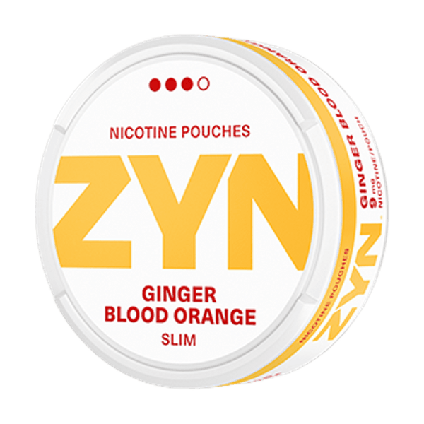 ZYN Ginger Blood Orange Strong nicotine pouches