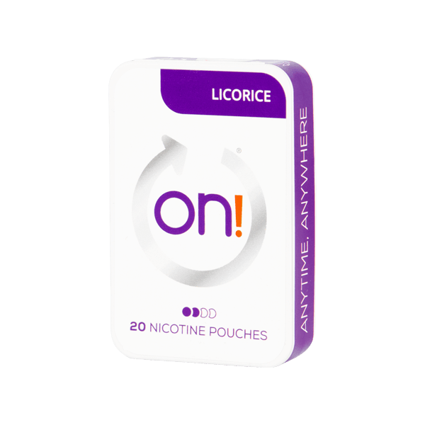 on! Liquorice Mini Dry 3mg nicotine pouches