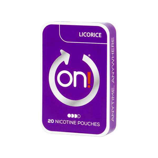 on! Liquorice Mini Dry 6mg nicotine pouches